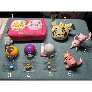 寶可夢 Pokémon BANDAI 萬代 食玩扭蛋 夢幻 呆呆獸 謎擬Q 公仔 化妝包