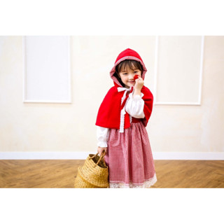 現貨》正韓代購 小紅帽 裝扮 萬聖節 造型服裝 公主系列 洋裝+披風 套裝 韓國童裝 童裝