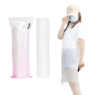 【COMET】防水防油汙一次性圍裙100入(戶外圍裙 免洗圍裙 烤肉圍裙 塑膠圍裙 拋棄式圍裙/WQ-610)