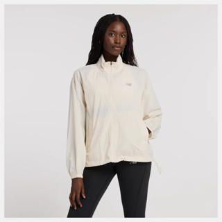 NEW BALANCE 外套 杏色 連帽 可收納 防水 防風外套 女 WJ41553LIN