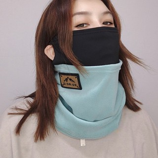 保暖面罩女士 冬季加厚防寒圍巾 圍脖 騎電動車護頸圍巾 套頭防風脖套男 圍脖 圍巾