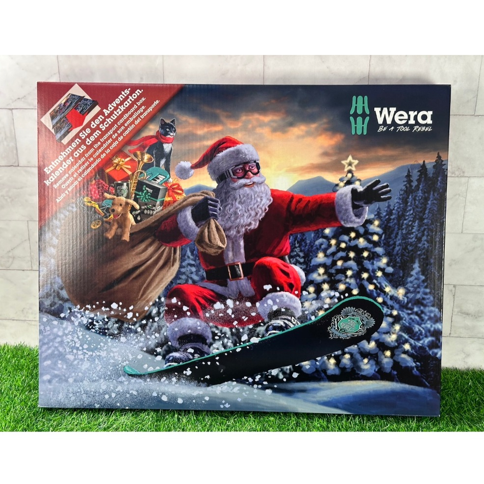 【鑫鉑利工具】德國 WERA  2024聖誕節限定 2合1迷你 棘輪 手柄 起子 搓搓樂 聖誕節禮物 2024聖誕倒數