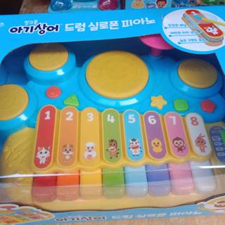 【臺中妙妙屋】韓國 鯊魚寶寶 打擊 樂器 鋼琴 打鼓