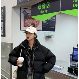 【柒月服裝~】韓版羽絨外套防風外套 羽絨服 保暖外套 棉衣純色短款棉服 保暖外套 麵包服 麵包外套 冬季加厚加絨棉衣