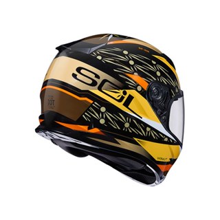 SOL 安全帽 SF-2M SF2M 光芒 黑黃 抗UV 雙D釦 通風透氣 全罩 安全帽《淘帽屋》