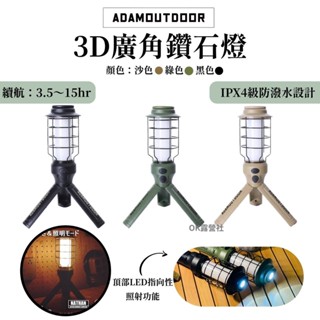 ADAM 戶外LED野戰工作燈 露營燈 手電筒【OK露營社】
