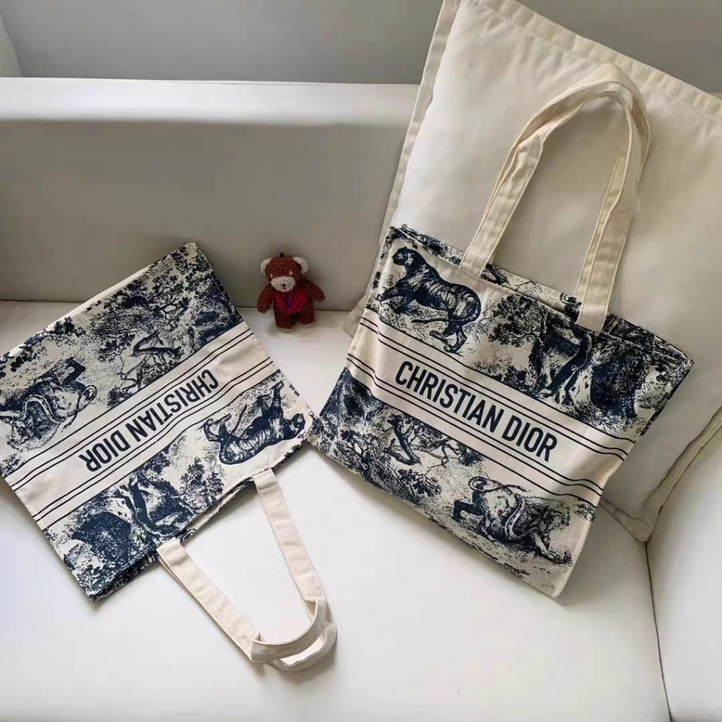 現貨◘天天出貨◘ Dior VIP GIFT 會員積分贈品包 動物園系列帆布包購物袋托特包肩背包