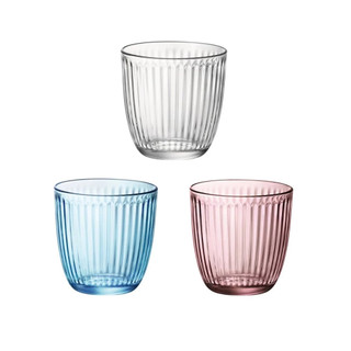 【義大利Bormioli Rocco】線條水杯290ml 6入組-共3色《拾光玻璃》酒杯 玻璃杯