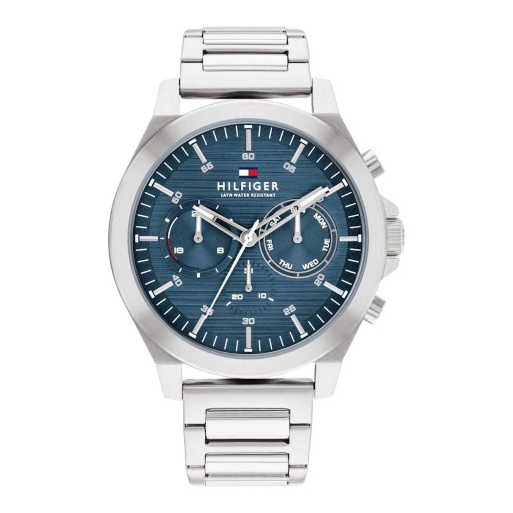 Tommy Hilfiger 湯米·希爾費格 1710518 銀殼藍面計時腕錶