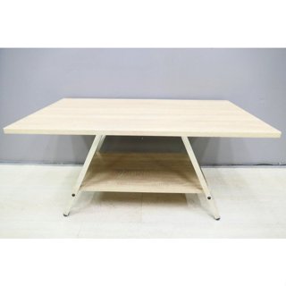 【臺北二手傢俱】百豐悅 新北二手傢俱-庫存新品 梧桐色 雙層茶几 客廳桌 沙發桌 矮桌 桃園二手傢俱 基隆二手傢俱推薦