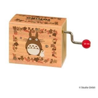 ☆88玩具收納☆日本直送 405008 豆豆龍 中龍貓+小龍貓 手搖音樂盒 免電池發條音樂鈴 交換禮物 宮崎駿 特價