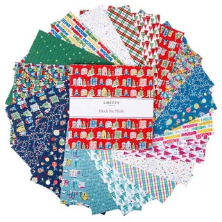 手作森林 義大利製 英國品牌 Liberty 2023 Deck the Halls Collection 厚棉布 聖誕
