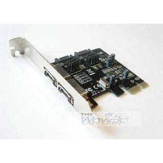 全新 PCI-E 轉 SATA3.0 eSATA3.0 擴充卡/支援開機/台灣晶片/PCIE 轉 SATA3