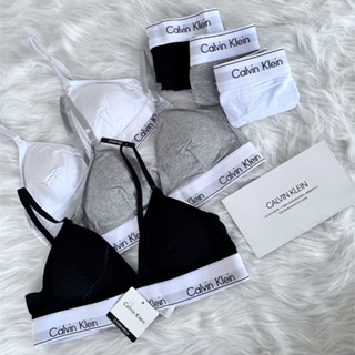 (PSM街頭潮流選)正品公司貨 隔日到貨 CALVIN KLEIN 深V款 三角襯墊白織帶運動內衣套組(無鋼圈有襯墊)