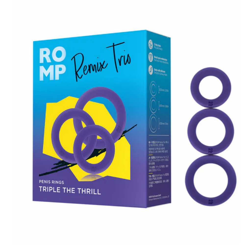 ROMP-Remix Trio 陰莖環三重奏 鎖精環 鍛鍊環 精力環