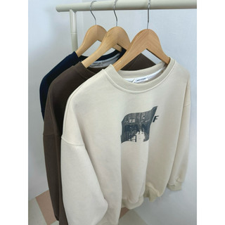 【COBECO女裝】秋冬英倫風Oversized 大學TEE/沒刷毛