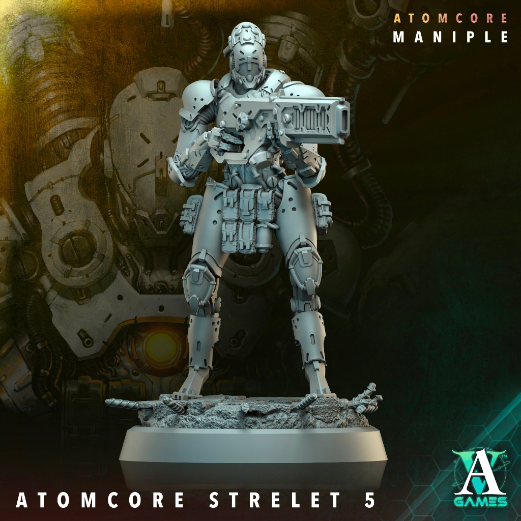 Tazo工坊[AVG]核能射擊探礦者pose5Atomcore Strelets&Prospector 3D列印模型AM