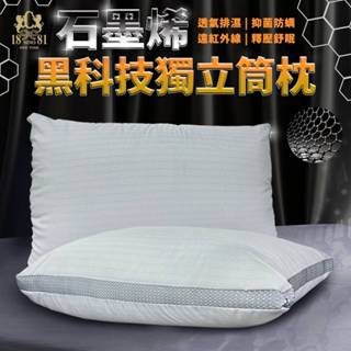 1881石墨烯獨立筒枕 臺灣製造 水洗枕 枕芯 50顆袋裝彈簧 枕頭 石墨烯枕 寢具 舒眠枕