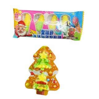 清檸の小舖✨聖誕節冰淇淋造型軟糖 聖誕節樹造型軟糖 8g