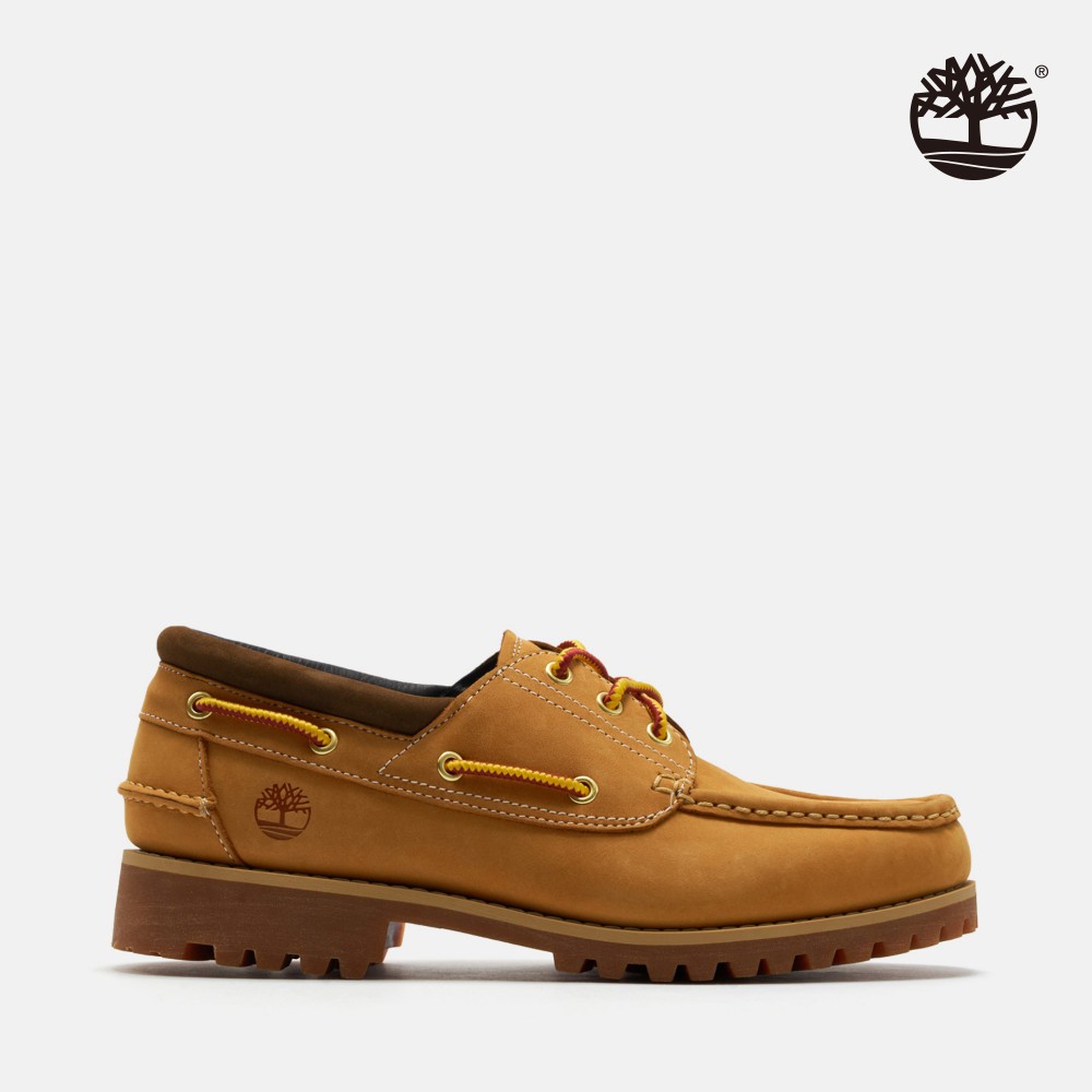 Timberland 男款小麥色休閒帆船鞋|A41Z7754