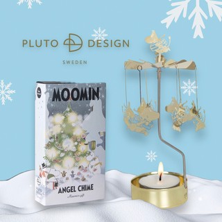 PLUTO Design moomin 姆明/嚕嚕米禮物旋轉燭座(附蠟燭)【Aelgmark】