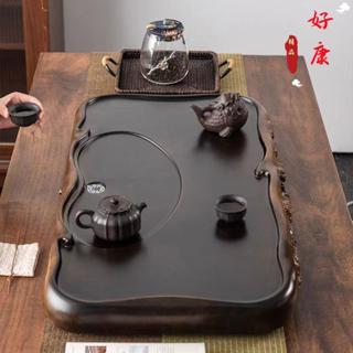 免運 茶盤 茶具 泡茶盤 實木茶盤 雙龍戲珠茶盤 黑檀木茶盤 原木茶盤 花梨木茶盤 茶具 木製茶盤 功夫茶盤 茶海 茶臺