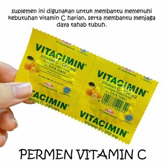 Permen Vitacimin Tablet Hisap Rasa Lemon