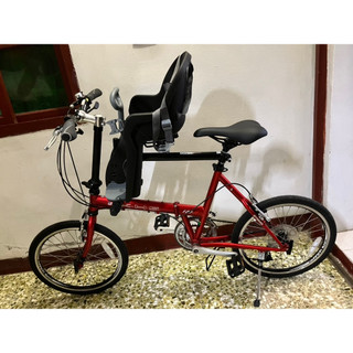 KHS 功學社 F20 T2 T3 JJ A2 FD16 F20A-H7摺疊車 腳踏車兒童座椅自行車安全座椅 裝好樣子