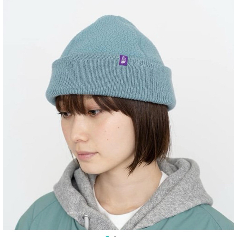 The north face purple label毛帽