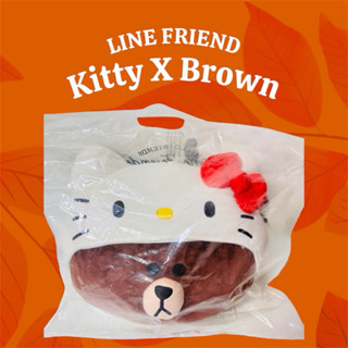全新未拆封 LINE FRIEND & HELLO KITTY 聯名造型熊大絨毛玩偶 娃娃 抱枕