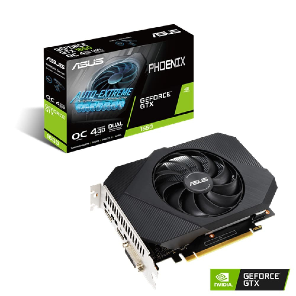 ASUS 華碩 PH-GTX1650-O4GD6-P｜顯示卡 (NVIDIA GTX 1650/4GB/GDDR6)