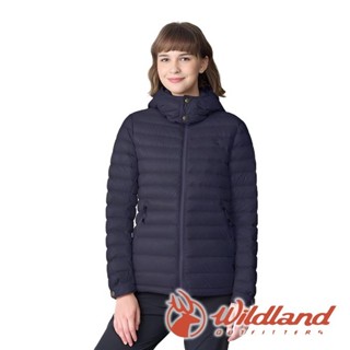 【wildland 荒野】女700FP可拆帽輕暖羽絨外套『夜空藍』0B22101