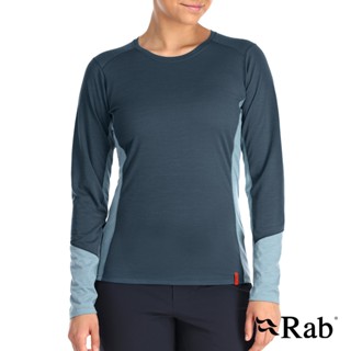 [阿爾卑斯戶外 三峽] RAB 英國 Syncrino Base LS Tee 女 羊毛混紡長袖排汗衣 QBL33