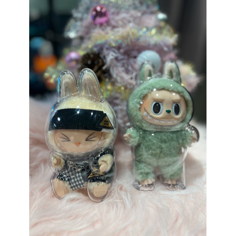 泡泡瑪特Labubu糖膠娃娃保護殼/心動馬卡龍/坐坐派對