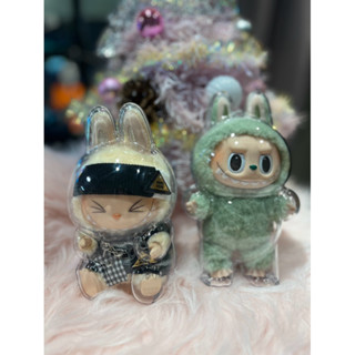 泡泡瑪特Labubu糖膠娃娃保護殼/心動馬卡龍/坐坐派對