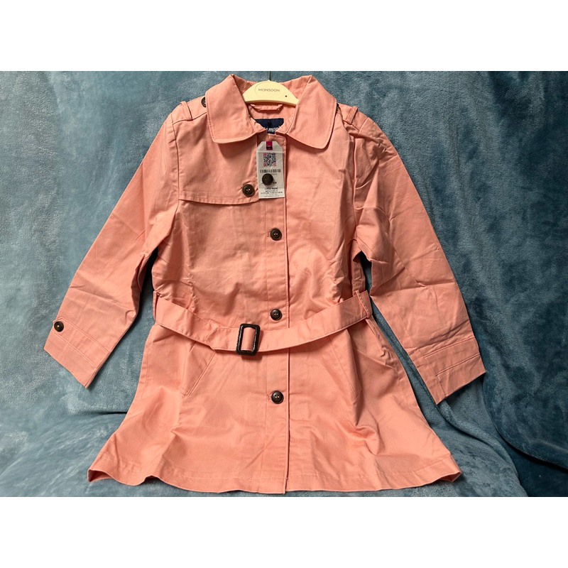 little moni 全新薄款造型風衣外套
