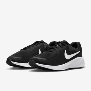 【NIKE】REVOLUTION 7 WIDE 慢跑鞋 寬楦 輕量 男款 黑白-FB8501-002