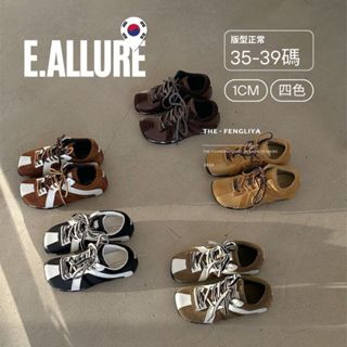 『春夏新品』🇰🇷真皮設計感復古休閒鞋｜日系、運動鞋、平底、薄底、高階、賽車鞋S28_189