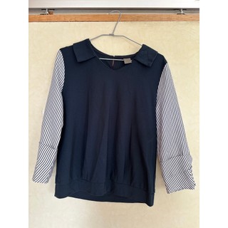 【二手】FASHION MAGIC上田服飾-假兩件襯衫樣式七分袖上衣