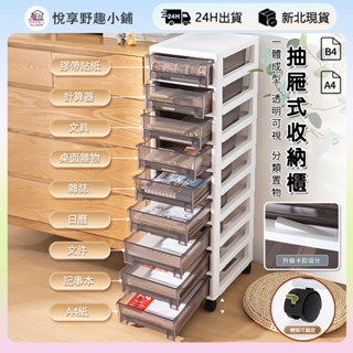 ✨新北現貨✨移動式多層抽屜櫃 收納櫃 多層抽屜櫃 3層收納櫃 a4資料櫃 桌下雜物儲物櫃 保養品收納 化妝品收納櫃