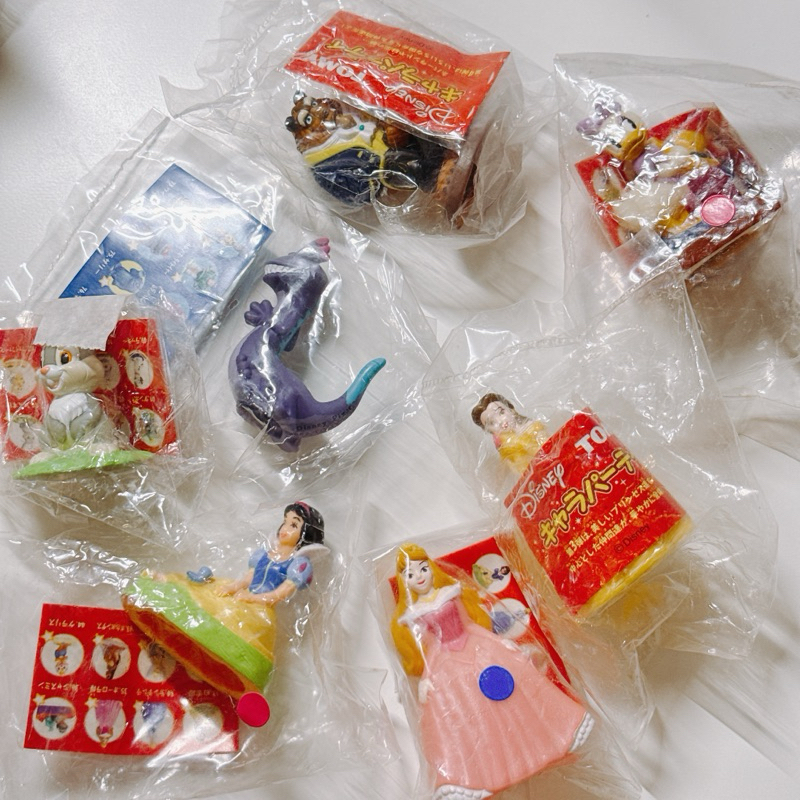 滿600才出貨 絕版 Tomy 指偶 小公仔 白雪公主 睡美人 奧蘿拉 野獸 貝兒 桑普兔 藍道 黛西