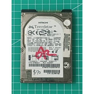 經典IDE介面 日立HITACHI 2.5吋 筆電硬碟 40GB(40G) IC25N040ATCS04-0 (031)