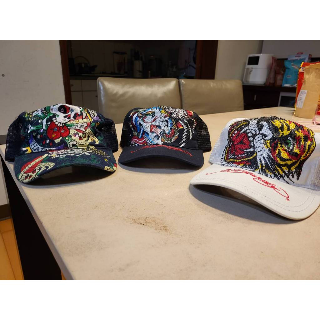 Ed Hardy│正品│帽子│網帽│鑽