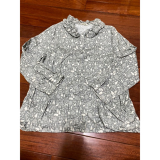 二手 女 moss club 滿版 森林動物 長袖上衣 尺寸m