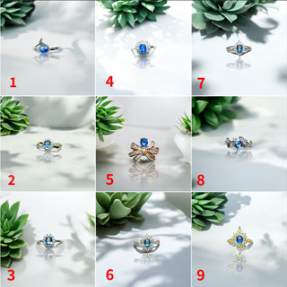 ★老張精品★【天然濃豔藍寶石戒指/S925銀臺】剛玉/藍寶石/Sapphire