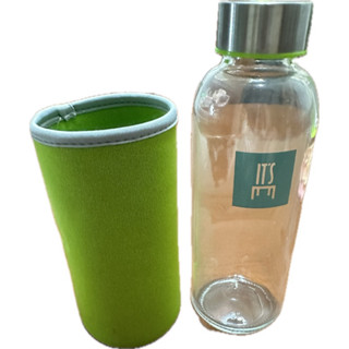 玻璃瓶 隨手瓶 隨身瓶 玻璃水瓶 300ml 附杯套