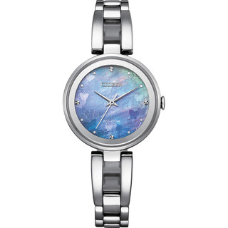 CITIZEN 星辰 Eco-Drive 蝴蝶珍珠貝 手錶 EM0801-85N