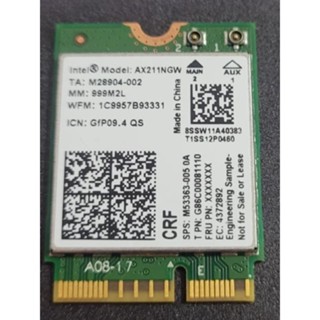 拆機品 筆電無線網絡卡 INTEL 英特爾 AX211NGW WIFI6 無線網路卡，280元