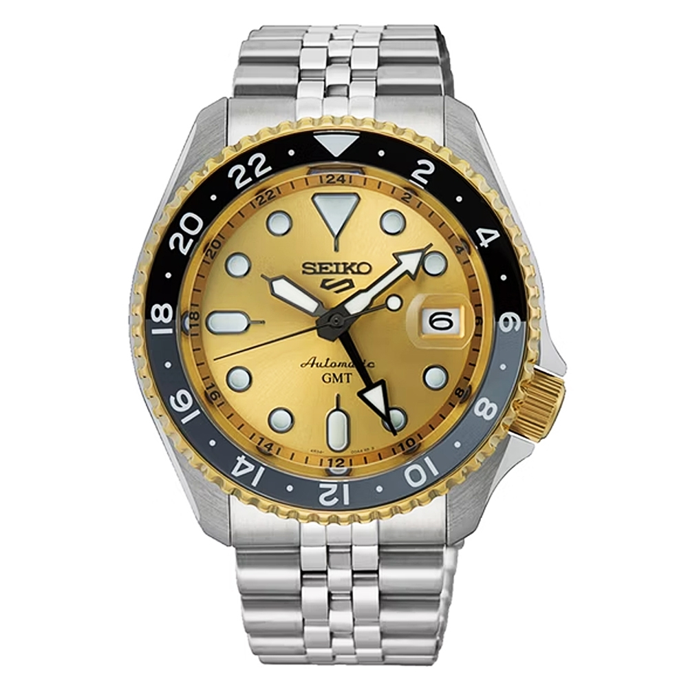 SEIKO 精工 5 Sports 台灣70週年紀念限量款 GMT運動機械男錶-SSK044K1/42.5mm