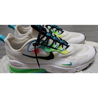 (二手)Nike 氣墊男運動球鞋Air Max 270 React白綠CK6457-100